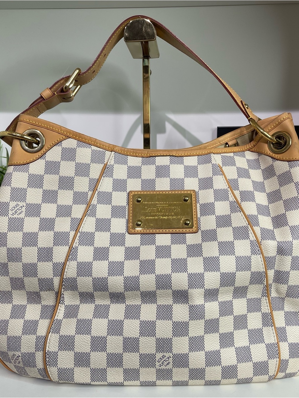 Louis Vuitton Damier Azur Galleria Shoulder Bag
